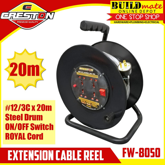 Creston Extension Wheel Cable Reel 20m 123c Fw 8050 — Buildmate