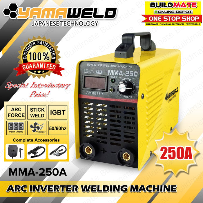 YAMAWELD 250A Japan Technology DC Inverter IGBT Compact Welding Machine ARC-250A •BUILDMATE•