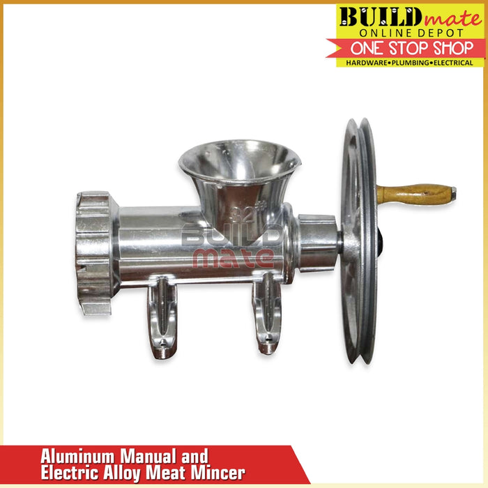 Aluminum Alloy Manual Meat Mincer with Pulley #32