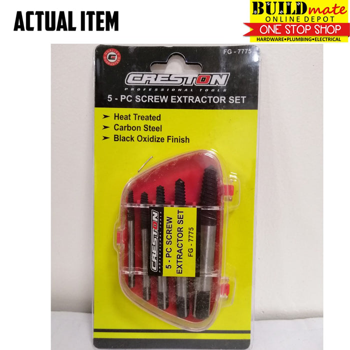 CRESTON Screw Extractor 5pcs/SET FG-7775 Easy Out •BUILDMATE•