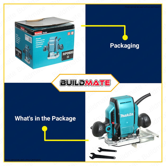 MAKITA Original Electric Plunge Router 900W RP0900 •BUILDMATE•