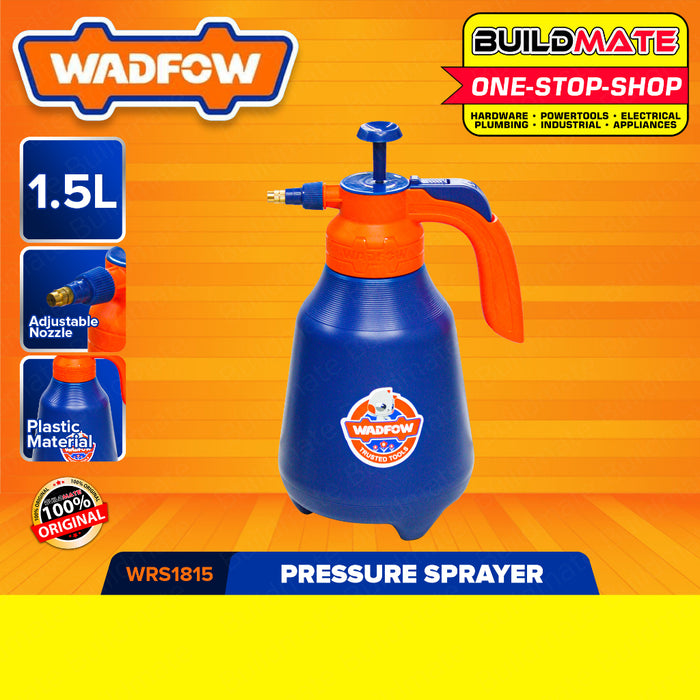 WADFOW Pressure Sprayer 1.5L | 2L [SOLD PER PIECE] Handheld Garden Pump Sprayer Water Spray Bottle Garden Sprayer Pressure Pump Sprayer with Adjustable Nozzle WRS1815 | WRS1820 •BUILDMATE• WHT