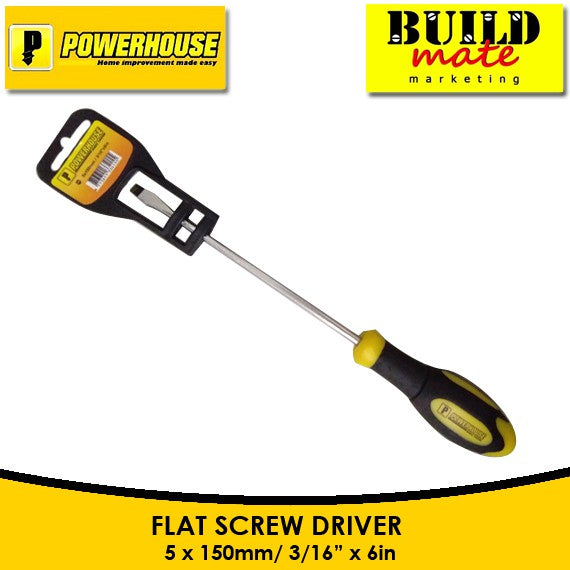 POWERHOUSE Screwdriver PHILIP/FLAT SOLD PER PIECE •BUILDMATE• PHHT