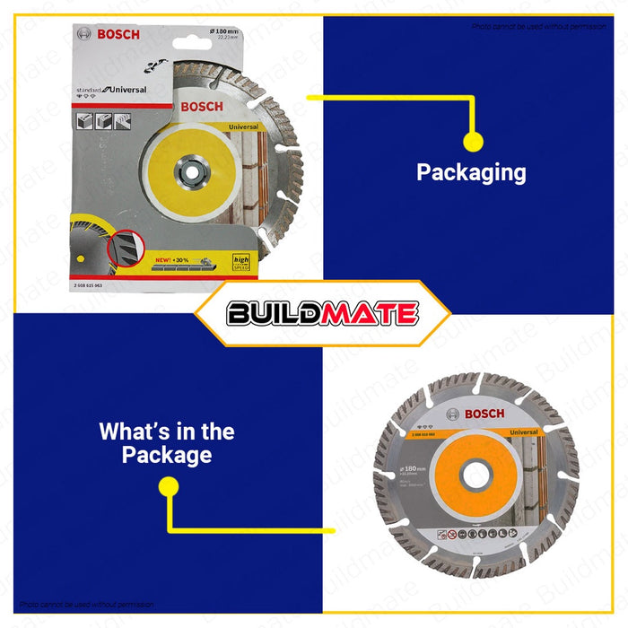 BOSCH Professional 7 Inches 180mm UNIVERSAL Diamond Cutting Saw Blade Standard 26088615063 BAX