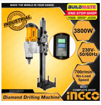 INGCO Diamond Coring Machine 2800W | 3800W Diamond Core Drill DDM28001 | DDM38001 •BUILDMATE• IPT