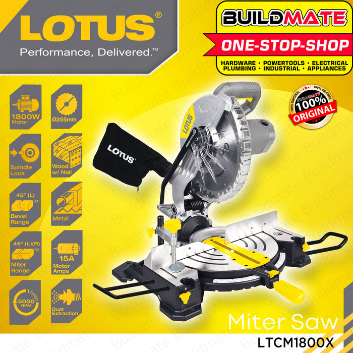 LOTUS Miter / Mitre Saw Ø255mm 1800W LTCM1800X •BUILDMATE• LPT