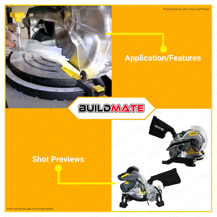 LOTUS Miter / Mitre Saw Ø255mm 1800W LTCM1800X •BUILDMATE• LPT