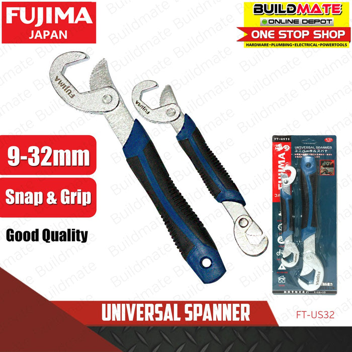FUJIMA JAPAN Universal Spanner Snap and Grip 9-32MM FT-US32 •BUILDMATE•