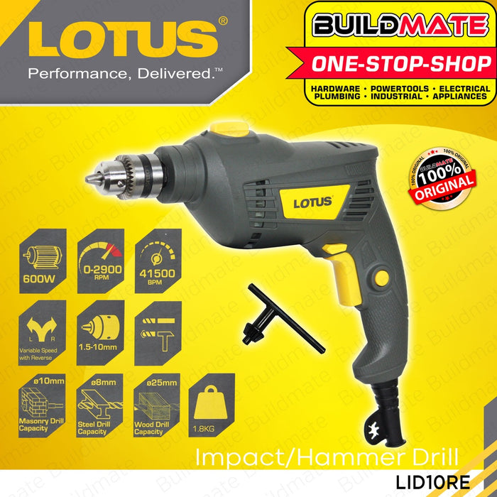 LOTUS Impact Drill 600W LID10RE BUILDMATE LPT