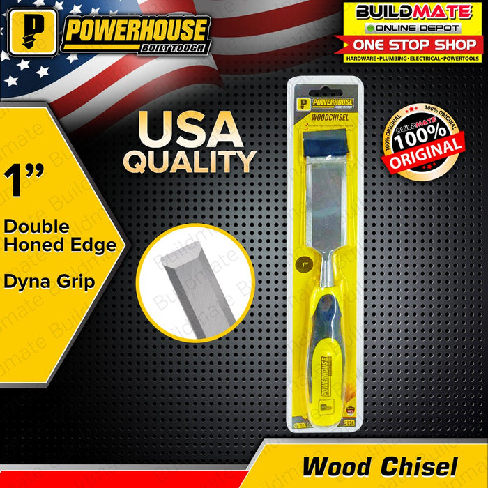 BUILDMATE Powerhouse Dyna Grip Wood Chisel 1" |  1-1/4" | 1-1/2" - PHHT