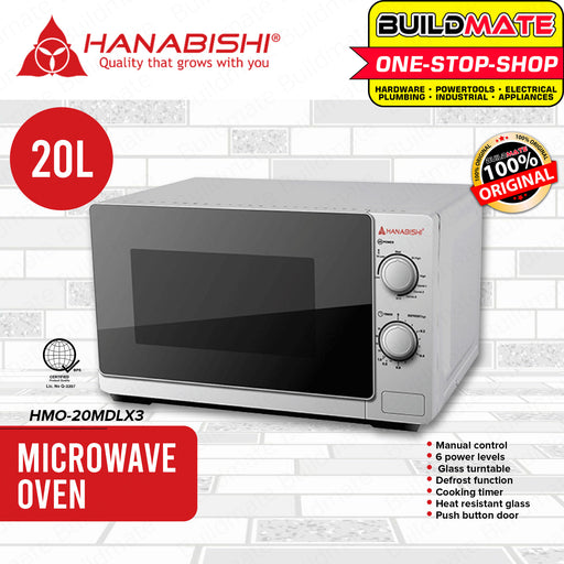 hanabishi hmo 20mbd 20l microwave oven