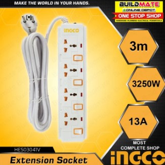 INGCO Extension Socket HES03041V •BUILDMATE• IHT