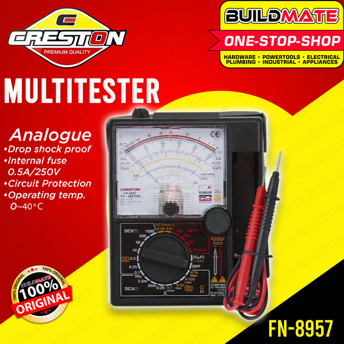 CRESTON Analog Analogue Multi Tester FN8957 •BUILDMATE•