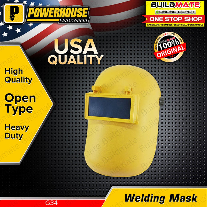 POWERHOUSE OPEN TYPE Welding Mask Heavy Duty •BUILDMATE• PHHT