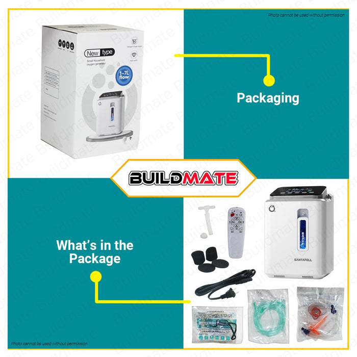 YY-11 Portable Oxygen Concentrator Inhalation Pump Machine 1-7L (CH-2013) •BUILDMATE•