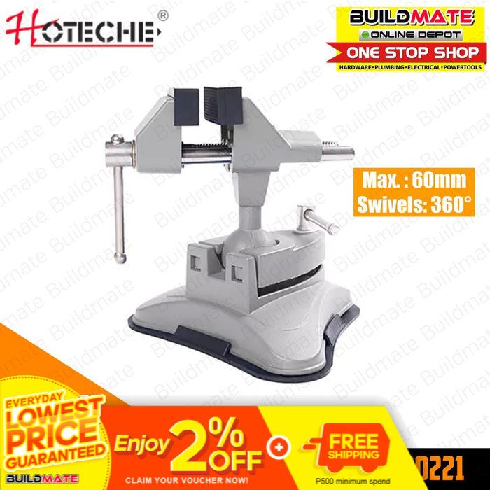 HOTECHE Vacuum Base Vice 70 x 60mm 300221 •BUILDMATE•