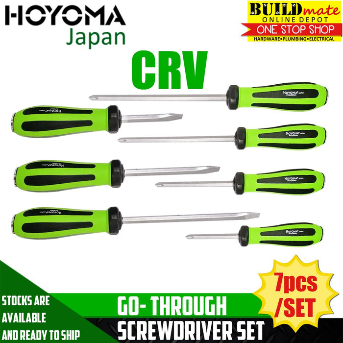 Hoyoma GO Through Screwdriver Screw Driver 7pcs/SET CRV NEW ARRIVAL! •BUILDMATE• HYMHT