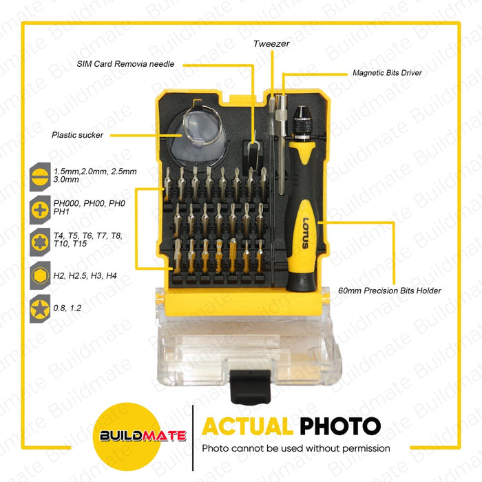 LOTUS 29 PCS Precision Screwdriver Set LTHT29SDX •BUILDMATE•