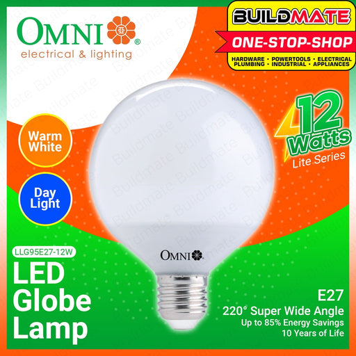 OMNI LED G95 Globe Lamp 12W LLG95E27 12W DAY LIGHT WARM WHITE