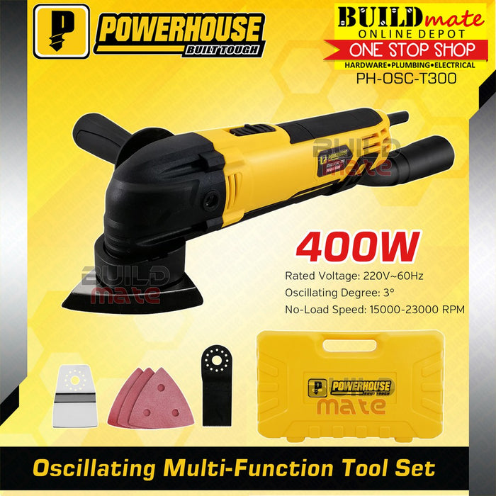 BUILDMATE Powerhouse 400W Oscillating Multi-Function Tool Set Wood Cutter with Variable Speed Function - PHPT