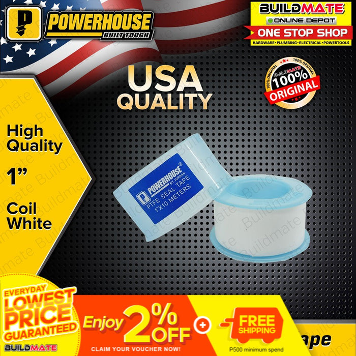 POWERHOUSE Teflon Tape 1" •BUILDMATE• PHHT