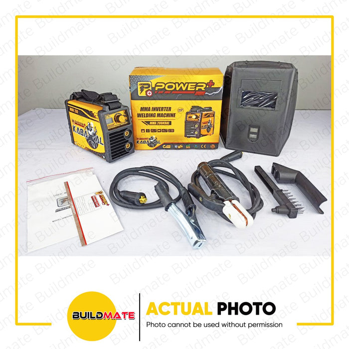 [COMBO] POWERHOUSE Powerplus KABAKAL Series 200A Inverter Type Portable Welding Machine MMA200KBKL + 800W Powerhouse Angle Grinder 800W PHM-9553HD +FREE SHIMARU WELDING GLOVES