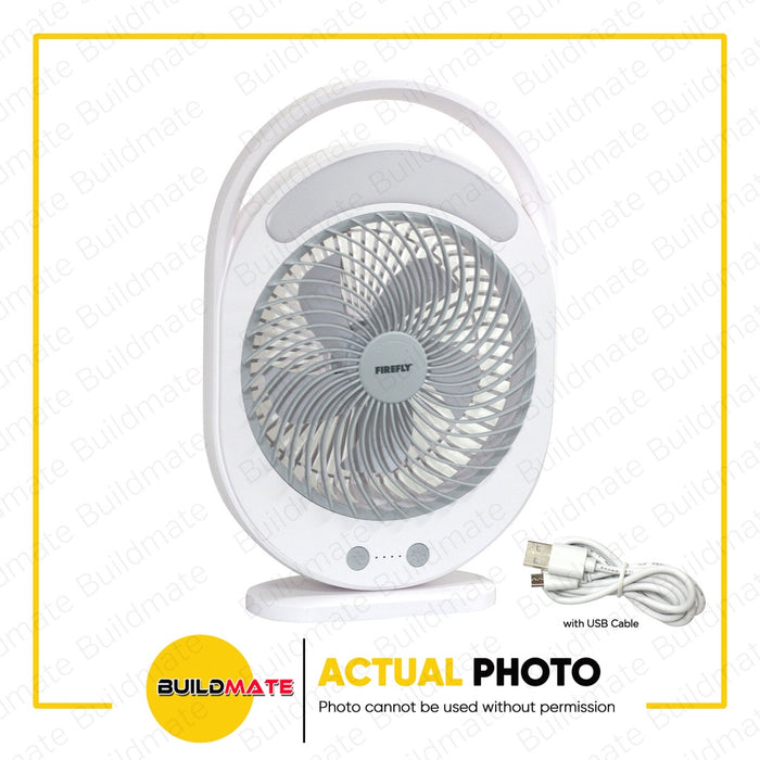 FIREFLY Rechargeable Fan with Night Light FEL658 •BUILDMATE•