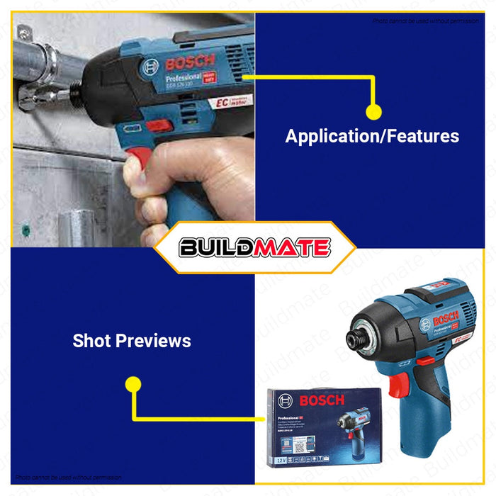 BOSCH Professional Impact Driver /Drill /Wrench 12V GDR12V-110 SOLO 06019E0002 •BUILDMATE• BLC