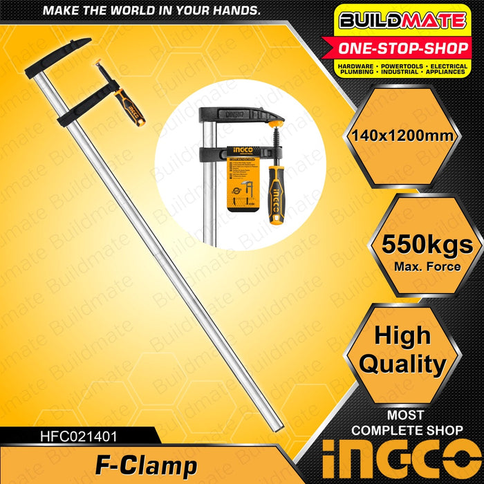 Ingco F-Clamp 140x1200mm HFC021401 100% ORIGINAL / AUTHENTIC •BUILDMATE• IHT