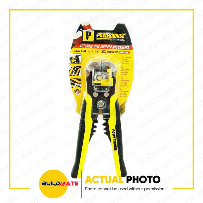 BUILDMATE Powerhouse Automatic Wire Stripper & Crimper Plier PH-422G - PHHT