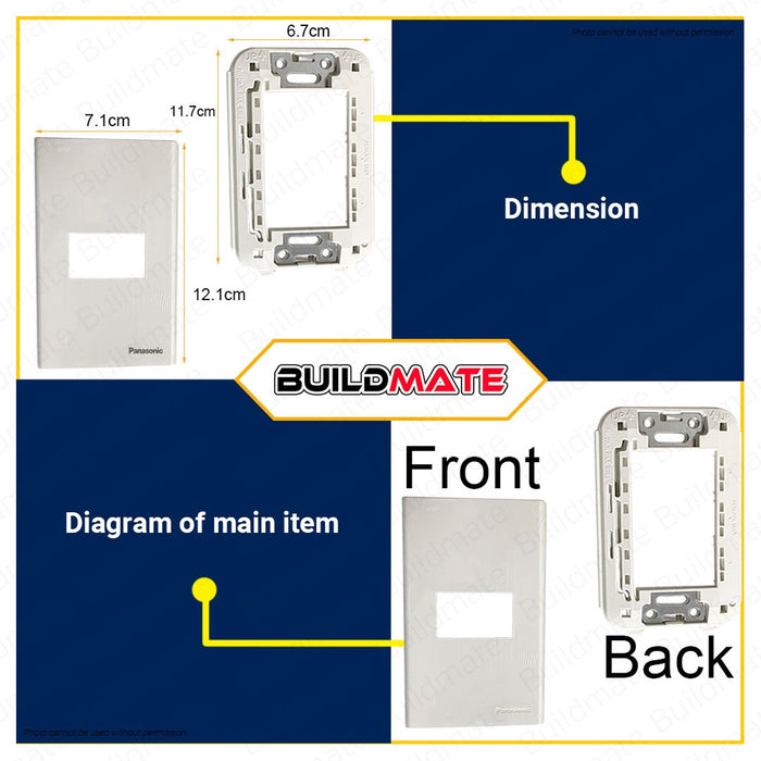 PANASONIC Original Wide Series 1 Gang Plate White WEG6801W-1 •BUILDMATE•