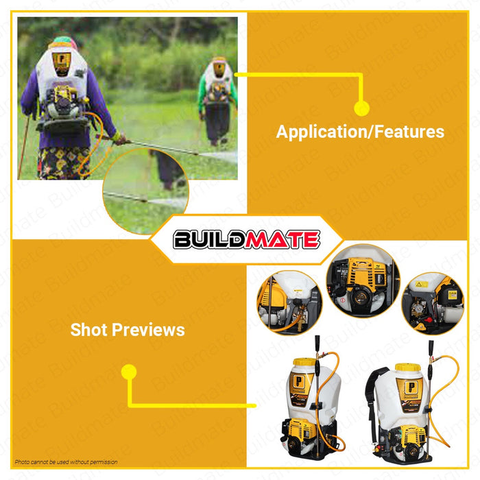 POWERHOUSE USA GASOLINE AGRICULTURAL BACKPACK KNAPSACK SPAYER 25LTRS GX35 4 STROKE ENGINE •BUILDMATE• PHI