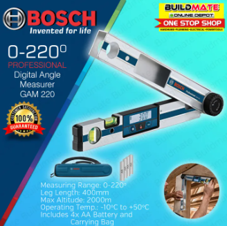 BOSCH Professional GAM 220 Digital Angle Measurer Measuring Tool 0601076500 100% ORIGINAL BMT