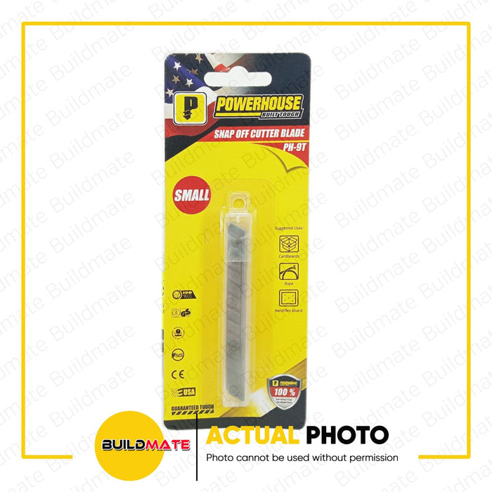 POWERHOUSE Snap-Off Cutter Blade Refill SMALL 9mm PH-9T •BUILDMATE• PHHT