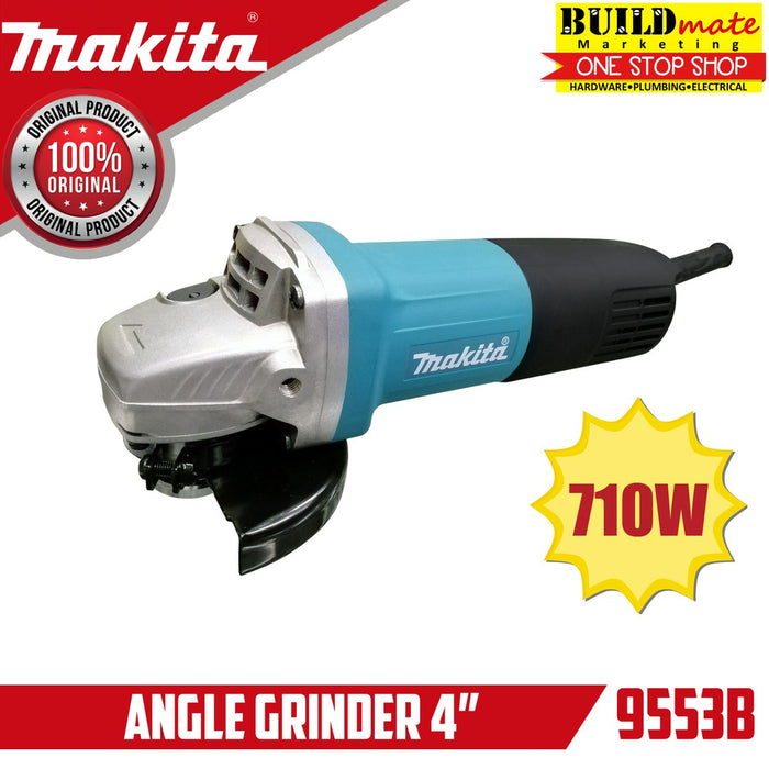 [COMBO] MAKITA Original BLUE Angle Grinder 9553B & Electric Drill 6411 +FREE •BUILDMATE• 