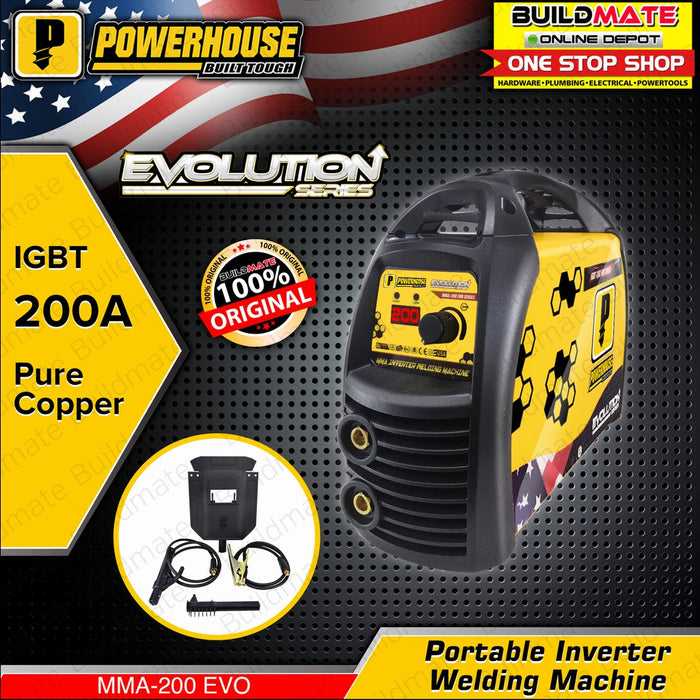 POWERHOUSE 200A IGBT Evolution Series Portable Inverter Welding Machine 100% Copper+FREE TAPE PHWM