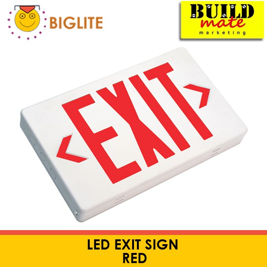 BIGLITE LED EXIT Sign Red/Green •BUILDMATE•