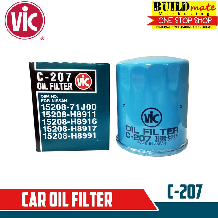 Vic Oil Filter C-207 Nissan Sentra •BUILDMATE•