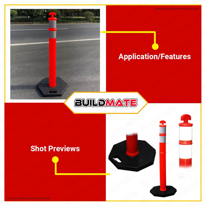 CRESTON Traffic Reflectorized Post Pole Plastic 1100mm FE-8832 100% ORIGINAL AUTHENTIC •BUILDMATE•