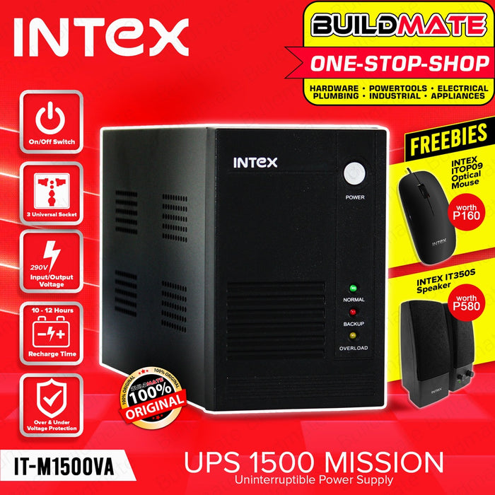 INTEX UPS Uninterruptible Power Supply 1500VA ITM1500VA 100% ORIGINAL / AUTHENTIC •BUILDMATE•