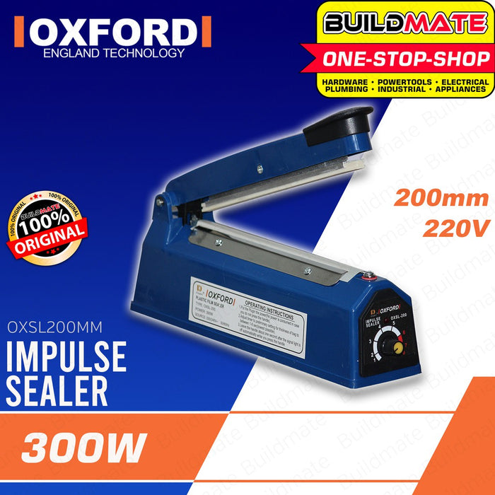 OXFORD Impulse Sealer 8" Plastic Body OXSL200-8" •BUILDMATE•