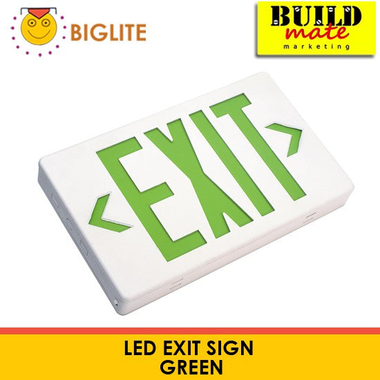 BIGLITE LED EXIT Sign Red/Green •BUILDMATE•