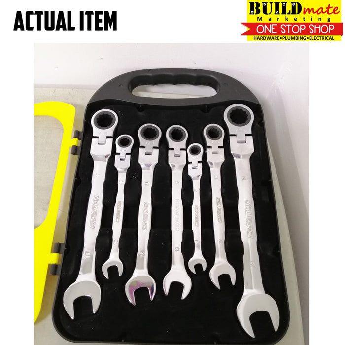 CRESTON Flexible Ratchet Combination Wrench 7PCS/SET CCS-607