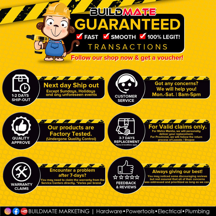 INGCO Tripods for Laser Levels HLLT01152  •BUILDMATE• IHT