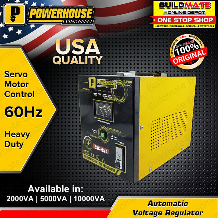 BUILDMATE Powerhouse Electric Automatic Voltage Regulator 2KVA | 3KVA | 5KVA | 10KVA SERVO MOTOR PHE