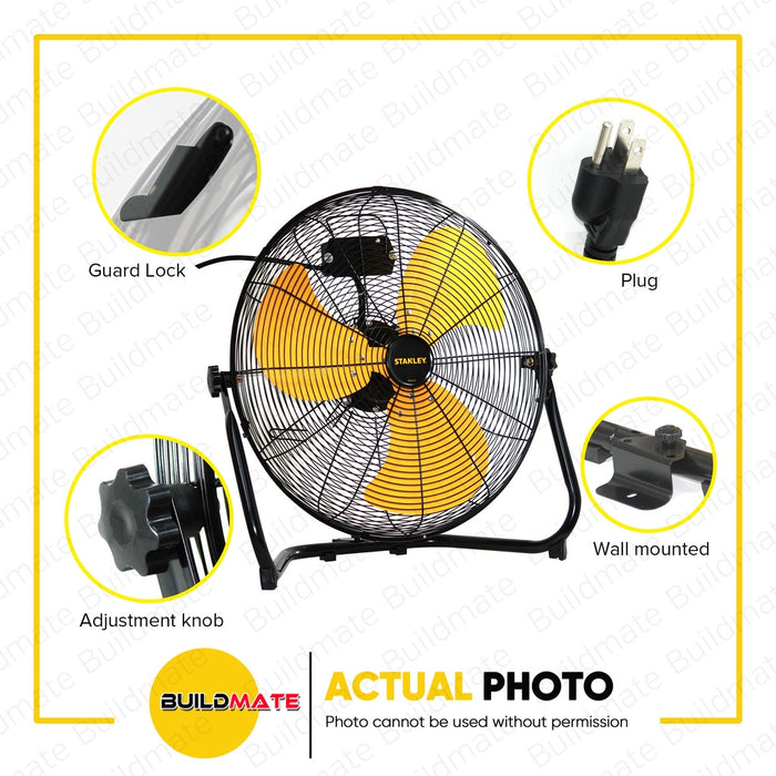 STANLEY 20" 120W Industrial Floor Fan LP-ST-20F-E •BUILDMATE•