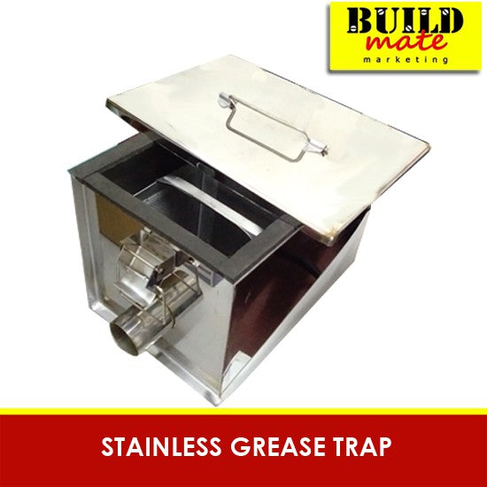 Stainless Grease Trap 304 Mirror Finish High Quality 5GPM / 4GPM / 3GPM •BUILDMATE•