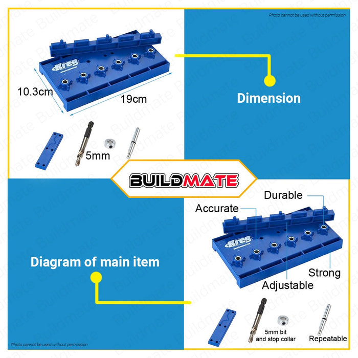 KREG Shelf Pin Jig KMA3220 5mm •BUILDMATE•