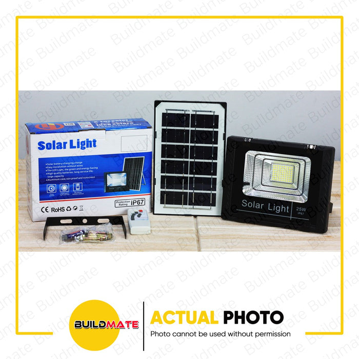 SOLAR Floodlight with Panel 25W IP67 •BUILDMATE•