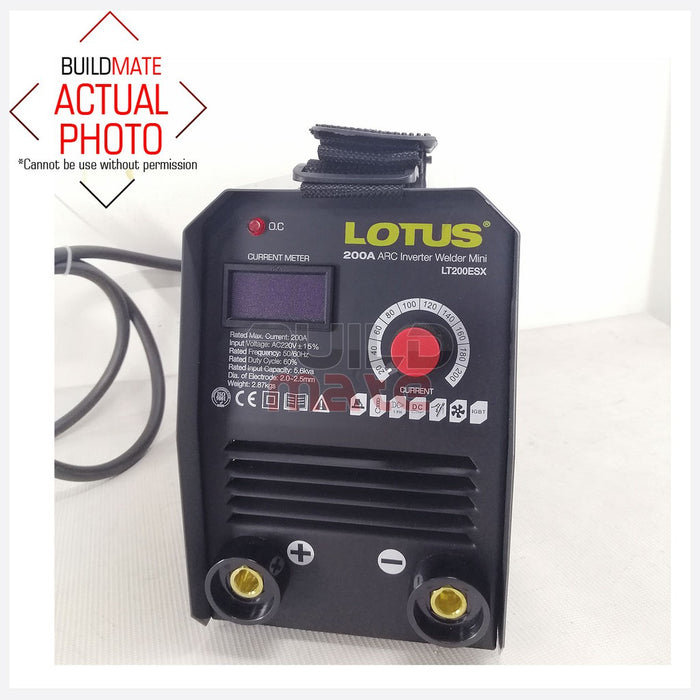 LOTUS IGBT MINI 200A Arc Inverter Welding Machine LT200ESX •BUILDMATE• LWM